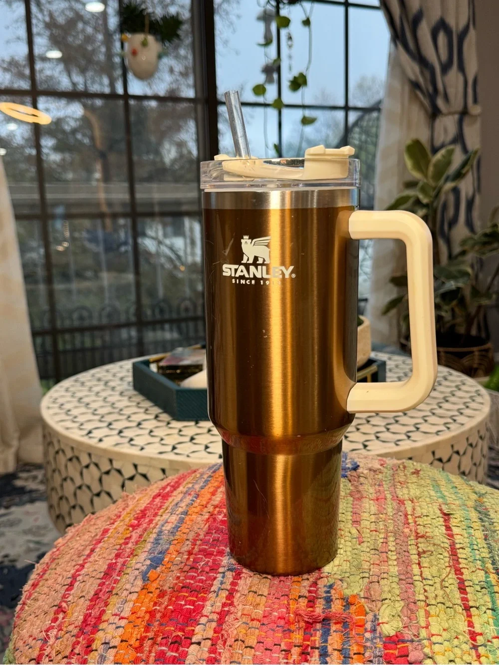 🥉Stanley Metallic GOLD/Bronze insulated Tumbler with Handle 40oz - Picture 9 of 9